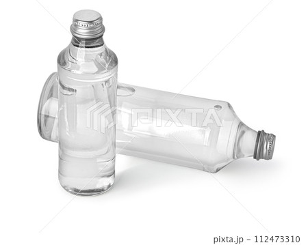 Glass water bottle isolated Glass water bottle isolated 112473310