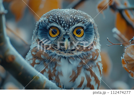 little owlet in nature 112474277