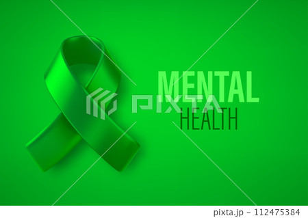 Mental health campaign concept. 3d vector illustration 112475384