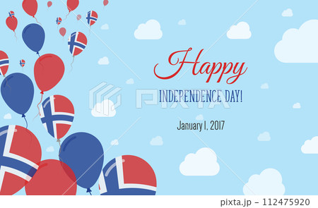 Svalbard And Jan Mayen Independence Day Sparkling 112475920