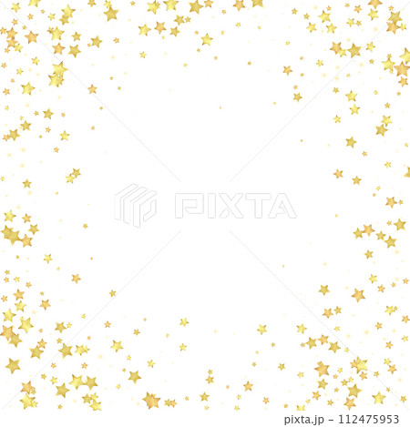 Magic stars vector overlay.  Gold stars scattered 112475953