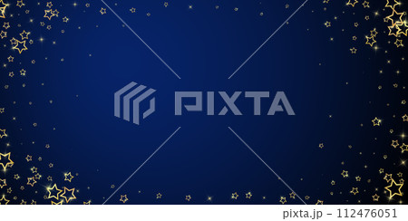 Christmas spirit. Scattered falling stars. 112476051