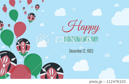 Kenya Independence Day Sparkling Patriotic Kenya Independence Day Sparkling Patriotic 112476103