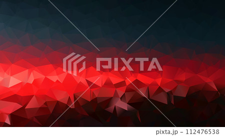 Red and black vector Low poly, abstract dark background 112476538
