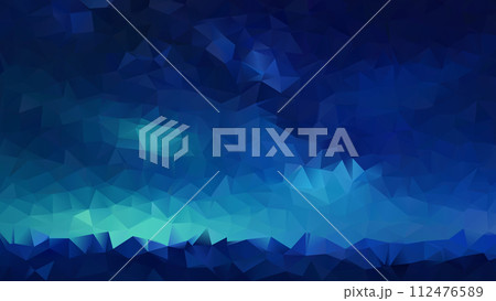 Low poly abstract blue background, trendy, geometric, cyber polygonal wallpaper Low poly abstract blue background, trendy, geometric, cyber polygonal wallpaper 112476589