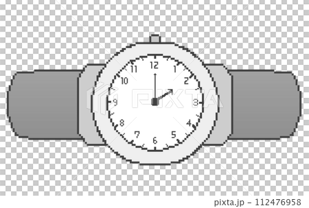 2時の腕時計_ドット絵 2時の腕時計_ドット絵 112476958
