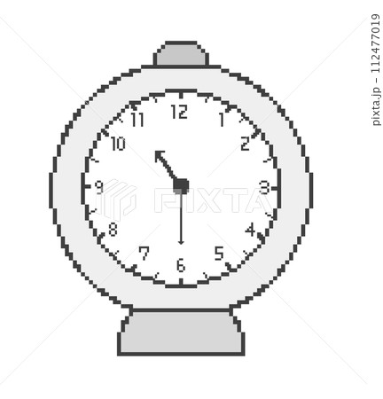 11時半の時計_ドット絵 112477019