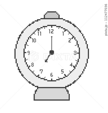 7時の時計_ドット絵 7時の時計_ドット絵 112477036