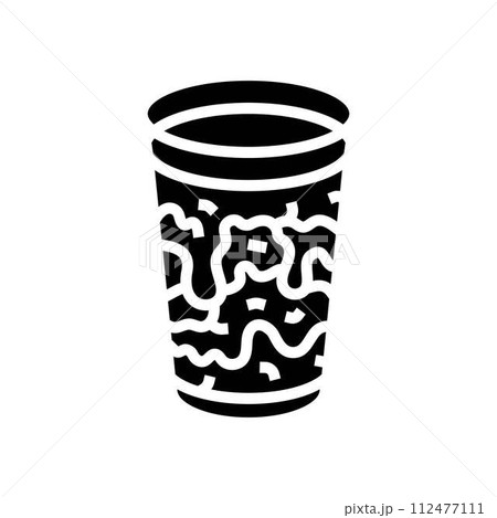thai iced tea cuisine glyph icon vector illustration thai iced tea cuisine glyph icon vector illustration 112477111