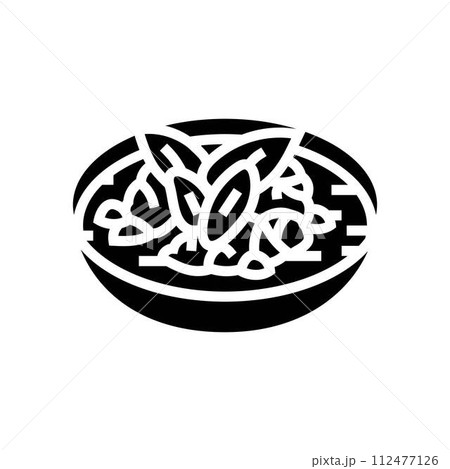 green curry thai cuisine glyph icon vector illustration 112477126