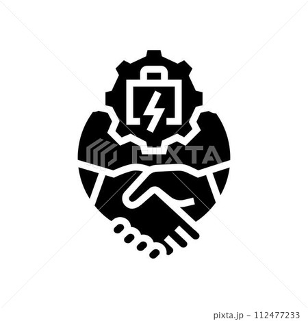 stakeholder collaboration glyph icon vector illustration stakeholder collaboration glyph icon vector illustration 112477233