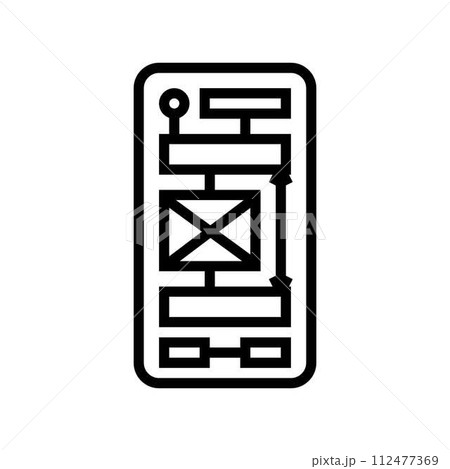 white space ux ui design line icon vector illustration white space ux ui design line icon vector illustration 112477369