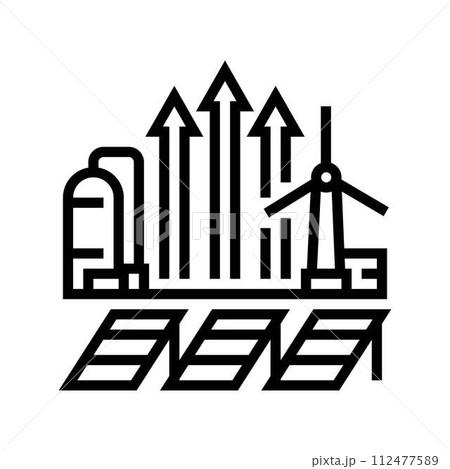 clean energy incentives line icon vector illustration clean energy incentives line icon vector illustration 112477589