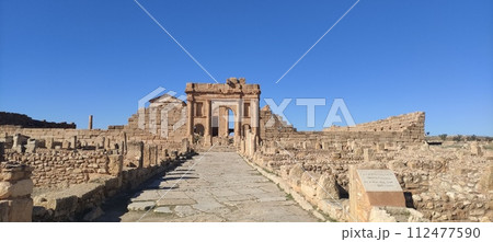 The Capitol Temples Capitolium, Roman ruins of Sbeitla, Sufetula, 2024 112477590