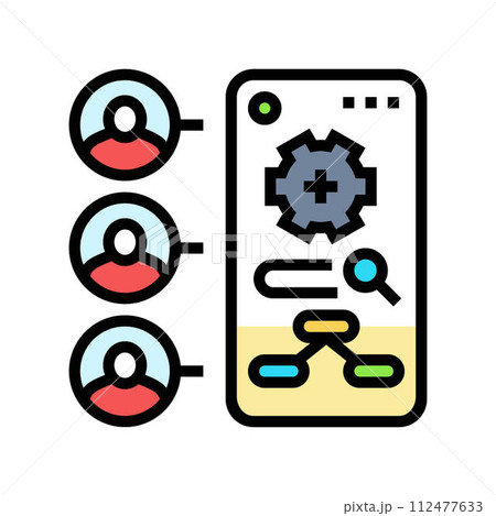 contextual inquiry ux ui design color icon vector illustration contextual inquiry ux ui design color icon vector illustration 112477633
