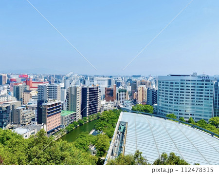 都市景観　アクロス福岡からの光景　中州方面 112478315