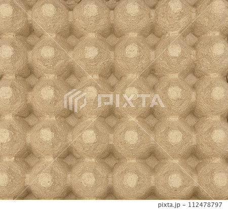 Egg tray close-up. Realistic 3d relief design. 112478797
