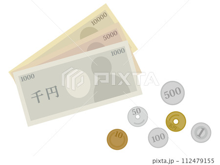 お金のイメージイラスト_1 お金のイメージイラスト_1 112479155