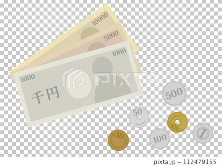 お金のイメージイラスト_1 お金のイメージイラスト_1 112479155
