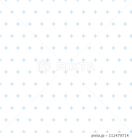 水色の十字パターン 112479714