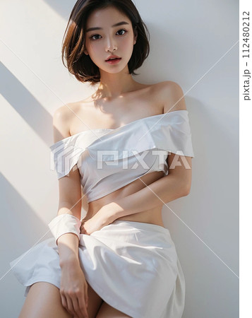 美しい女性のビューティーポートレート 美しい女性のビューティーポートレート 112480212