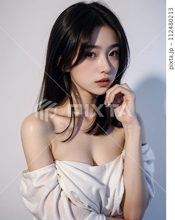 美しい女性のビューティーポートレート 美しい女性のビューティーポートレート 112480213