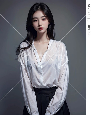 若い女性のポートレート 若い女性のポートレート 112480749