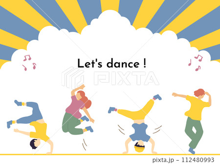 ダンスを楽しむ人達 112480993