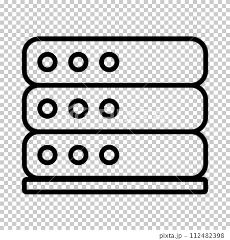 Simple server icon. Rental Server. vector. 112482398