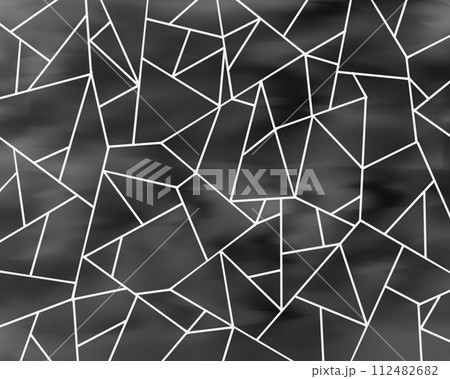 氷割れ文様の背景イラスト(黒系) 氷割れ文様の背景イラスト(黒系) 112482682