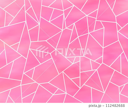 氷割れ文様の背景イラスト(ピンク系) 氷割れ文様の背景イラスト(ピンク系) 112482688