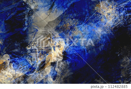 現代日本画アート風ダイナミックな年賀状背景 現代日本画アート風ダイナミックな年賀状背景 112482885