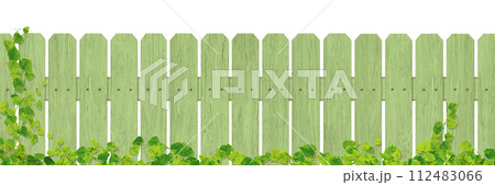 緑の木の柵/ツタ/A 112483066