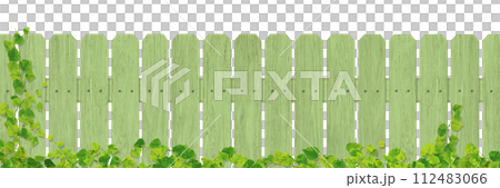 緑の木の柵/ツタ/A 112483066