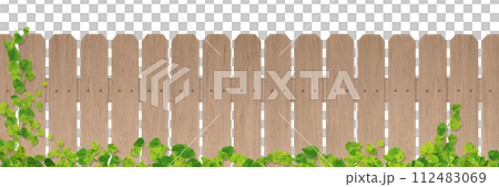 茶色い木の柵/ツタ/A 112483069