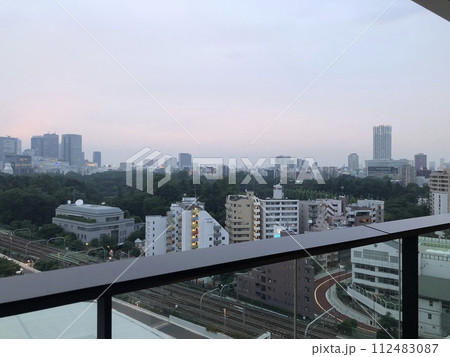 【東京都】ホテルから眺める都心の夕景 112483087