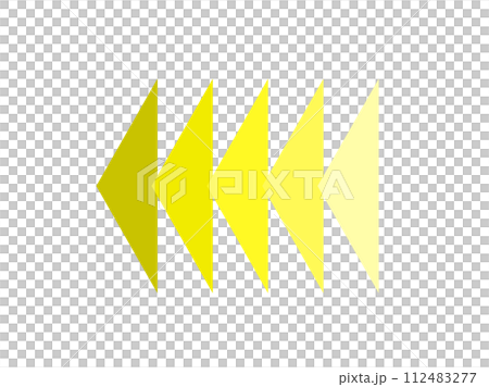 continuous yellow arrows continuous yellow arrows 112483277