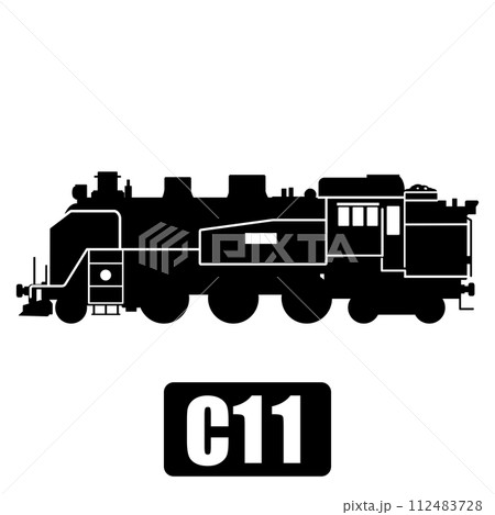 SL C11切り抜きイラスト ナンバープレート切り抜き 112483728