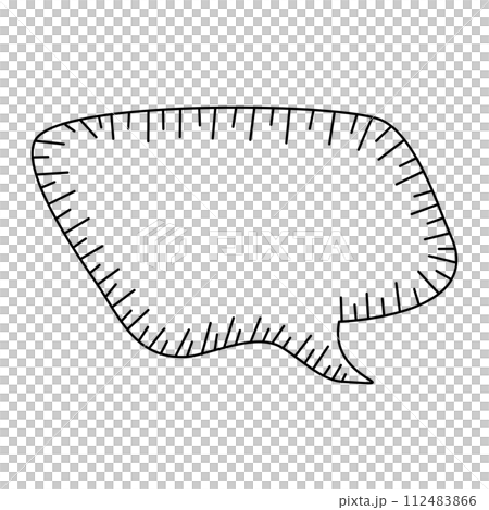 Retro empty comic speech bubbles with black halftone shadows. 112483866