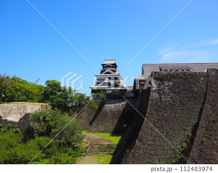 日本三名城のひとつ、復活を遂げた熊本城の風景 112483974