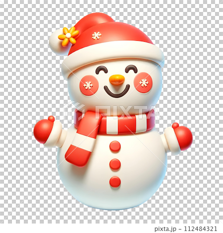 3d snowman 112484321
