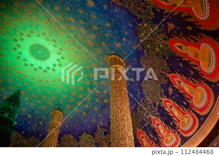 バンコクにあるワットパクナムのとても美しい風景 112484468