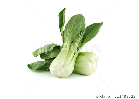 Brassica rapa chinensis, called bok choy isolated on white Brassica rapa chinensis, called bok choy isolated on white 112485323