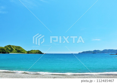 三重県 青空の豊浦海岸 三重県 青空の豊浦海岸 112485467