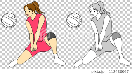 排球選手插畫集(女) 排球選手插畫集(女) 112488067