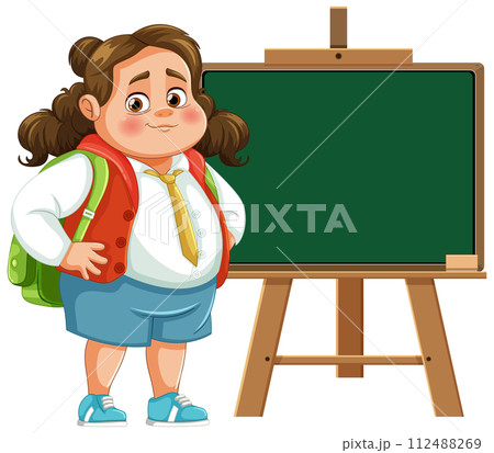 Happy Student Ready for School 112488269