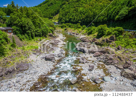 大台町・宮川沿いの夏《宮川上流・領内峡》 大台町・宮川沿いの夏《宮川上流・領内峡》 112488437