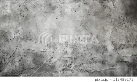 A black and white photo of a concrete wall 112489173