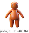 3d model of a blue cartoon character 112489364