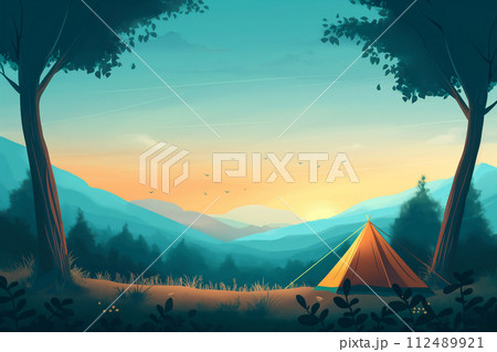 山の見えるキャンプ場 112489921